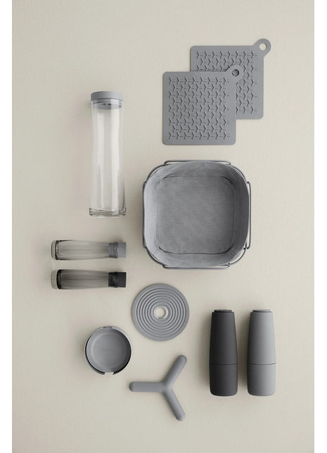 Blomus Splash water karaf 1L sharkskin / grijs - 63787