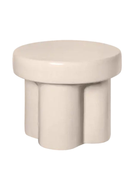 Blomus TORU kruk / bijzetafel laag lily wit 67125