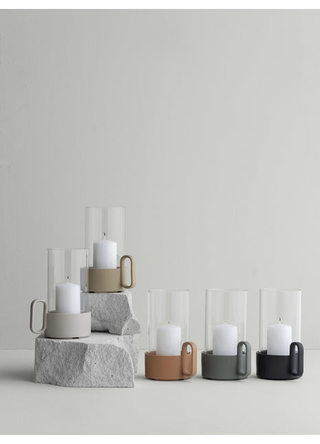 66635 Blomus Yuragi windlicht / lantaarn eendegroen 