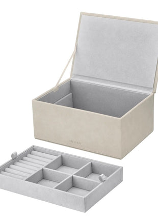 Blomus Sahla sieradendoos / juwelenbox suède nomad L 68323