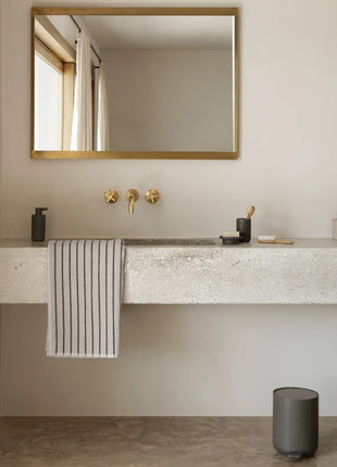 Blomus Sahla sieradendoos / juwelenbox suède pewter M 68322