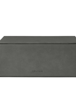 Blomus Sahla sieradendoos / juwelenbox suède pewter L 68325