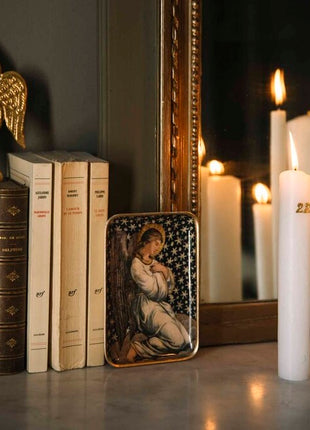 7833 Boncoeurs Ange engel aluminium tray 15x10 cm