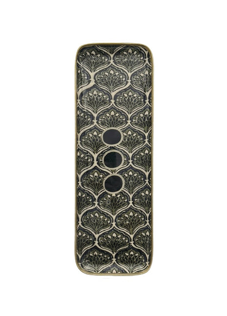 Boncoeurs Paon - pauw - tray / dienblad duo 33x12 cm