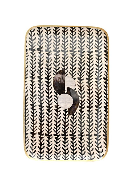 5648 Boncoeurs Epine tray / dienblad aluminium 42x26 cm