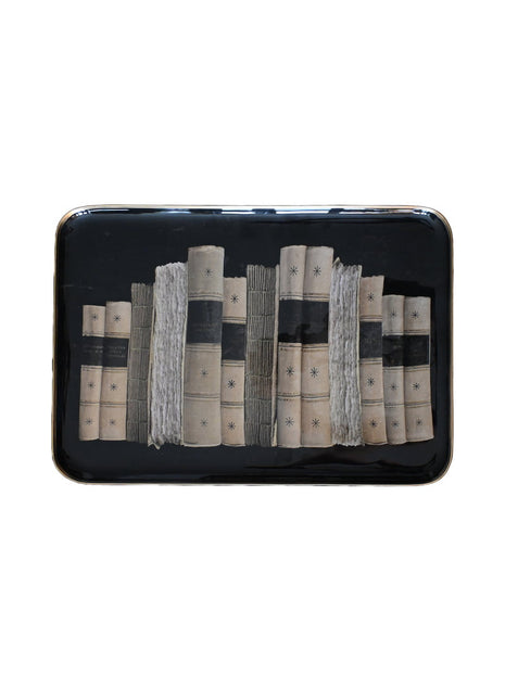 Boncoeurs Ex-Libris boeken dienblad 58x40 cm