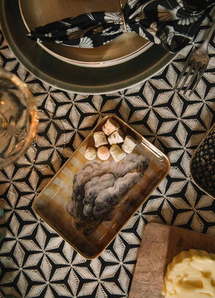 Boncoeurs Nuage / wolken aluminium tray 15x10 cm