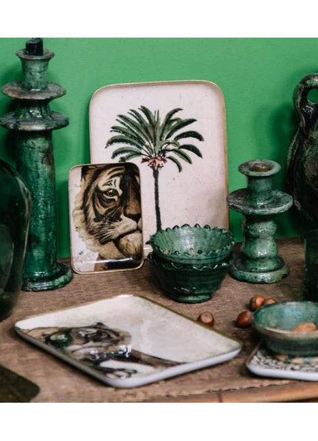 Boncoeurs Palmier- palmboom tray / dienblad 25x20 cm