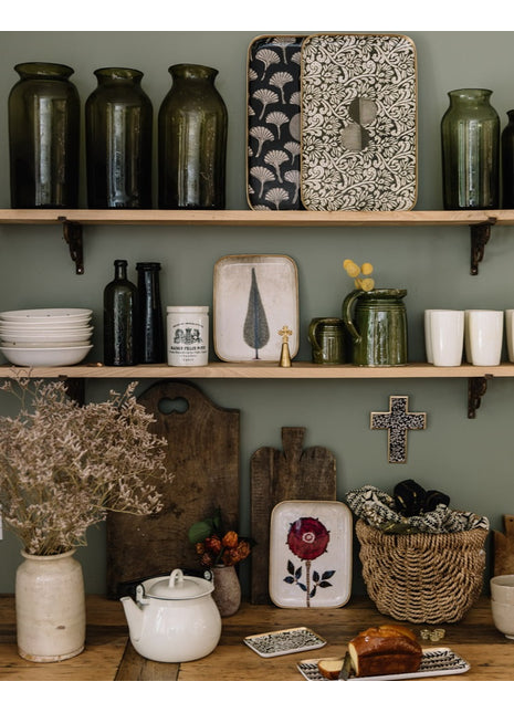 5648 Boncoeurs Epine tray / dienblad aluminium 42x26 cm