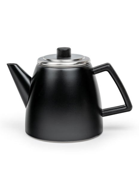 111090 .Bredemeijer theepot Duet Odense 1.1L , mat zwart