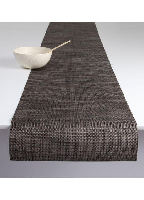 Chilewich Mini Basketweave placemat rechthoek - Dark Walnut - 4 stuks
