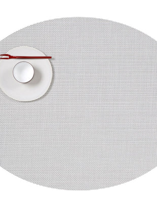 Chilewich Mini Basketweave placemat ovaal - Wit