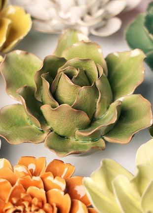 EG25 Chive ceramics Peridot Stargazer Lily keramieken bloem