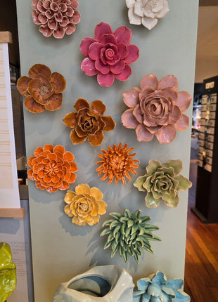 Chive ceramics gebrand oranje klaproos