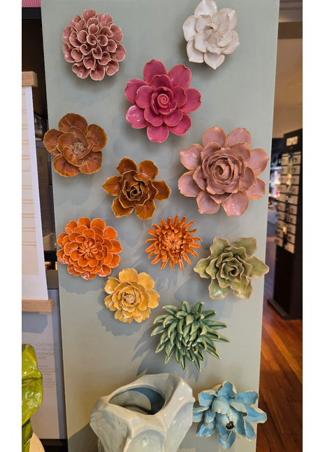 Chive ceramics gebrand oranje klaproos