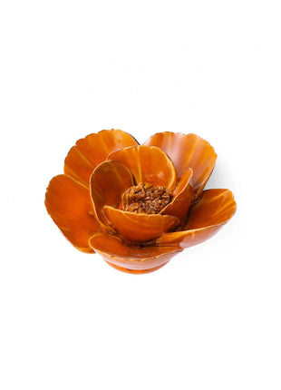 Chive ceramics gebrand oranje klaproos