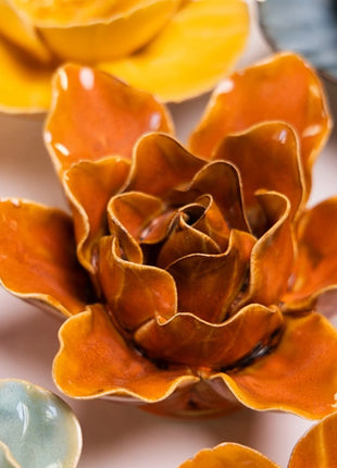 Chive ceramics Burnt Orange Stargazer Lily