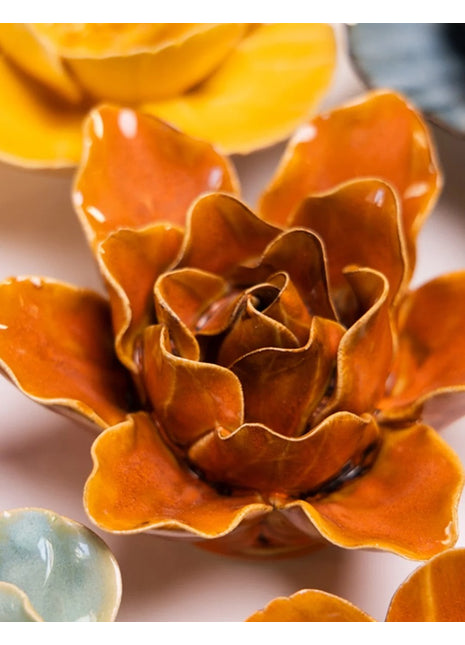 Chive ceramics Burnt Orange Stargazer Lily