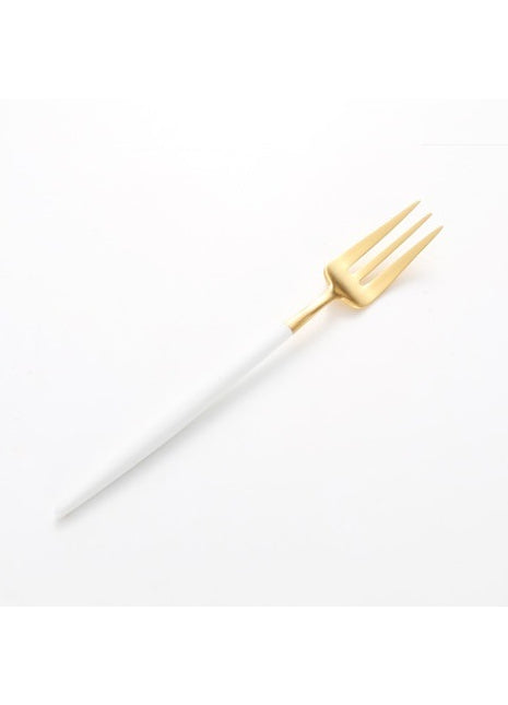 cutipol goa taartvork gebaksvork wit goud 