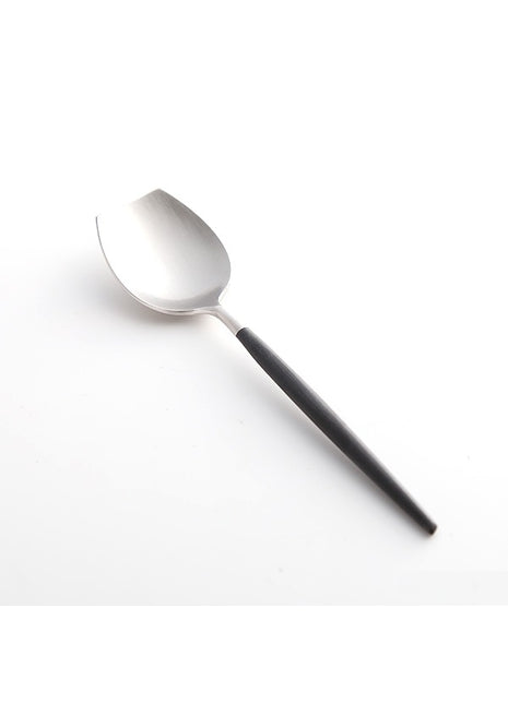 Cutipol Goa suikerlepel mat rvs geborsteld zwart