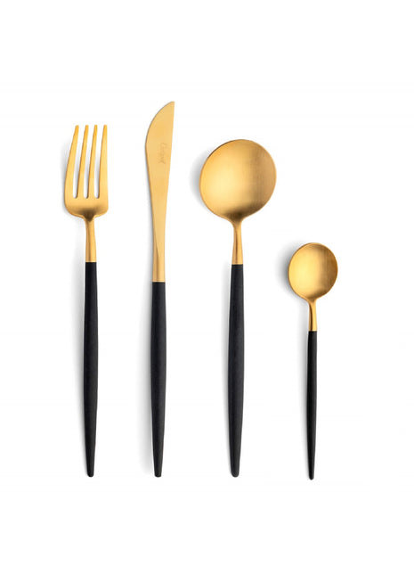 cutipol goa bestekset 24 delig 6 pers goud zwart