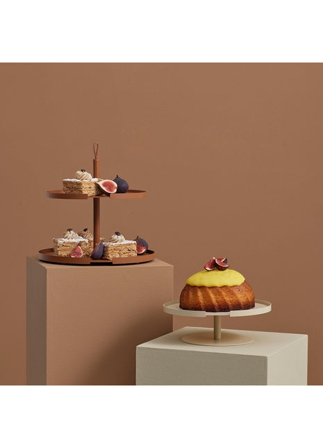 DesignBite Cake Stand - etagere 1 laags - taartstandaard latte