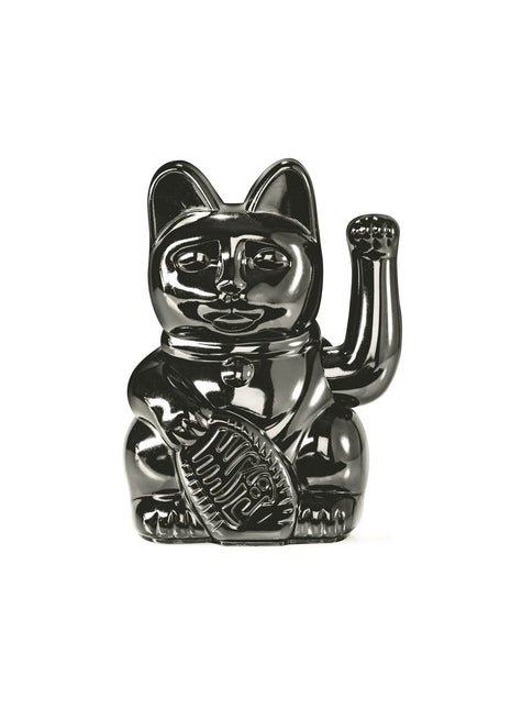 330464 Donkey Lucky Cat - zwaaiende gelukskat - shiny zwart