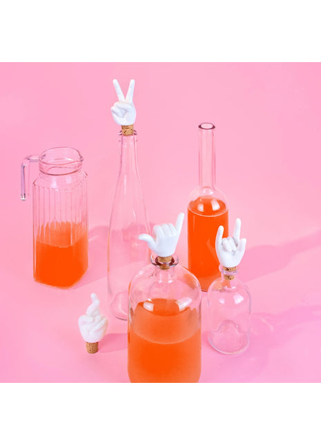 Donkey Products wijnstop / flessenstop Peace Hands