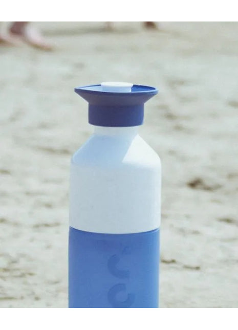 Dopper waterfles kunststof - sport cap - blauw
