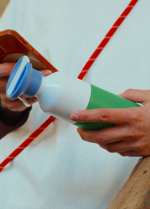 Dopper steel Fresh Green x Flip Straw Seafoam sorbet 350ml