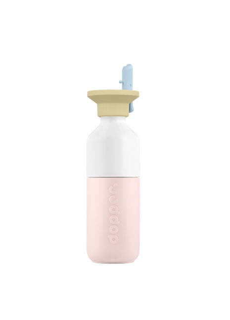 Dopper steel fles Soft Pink x Flip Straw sorbet 350ml
