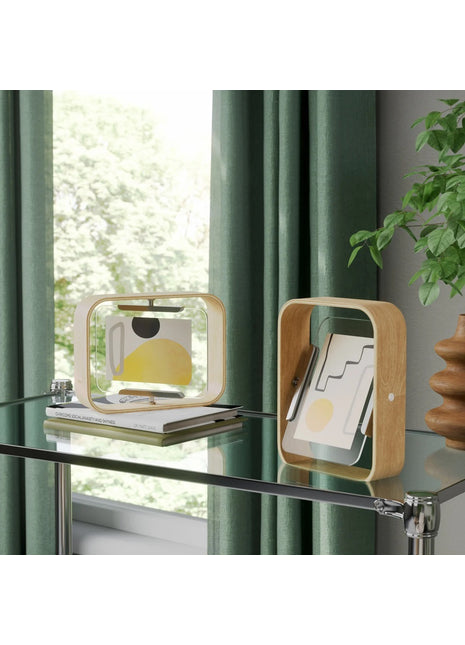 Umbra Bellwood fotolijst naturel hout dubbelzijdig small