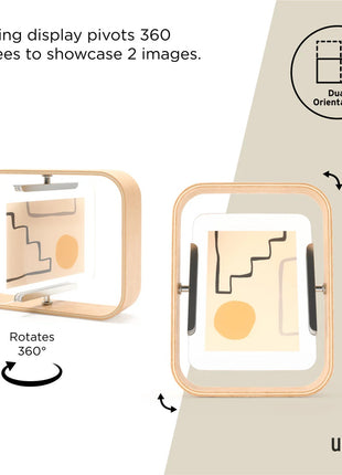 Umbra Bellwood fotolijst naturel hout dubbelzijdig small