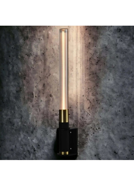 396042 Elements Lighting Helios Zwart/Goud met LED-lamp oplaadbaar