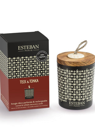 TET-078 Esteban Classic Teck & Tonka geurkaars deco