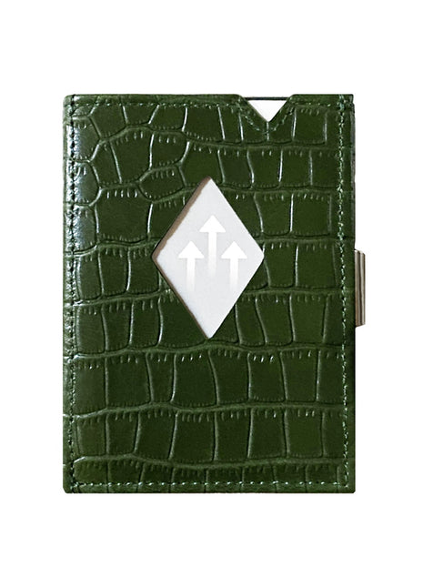 Exentri Wallet portemonnee pasjeshouder - emerald groen Caiman