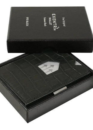 EXD101 Exentri Wallet portemonnee pasjeshouder - caiman zwart