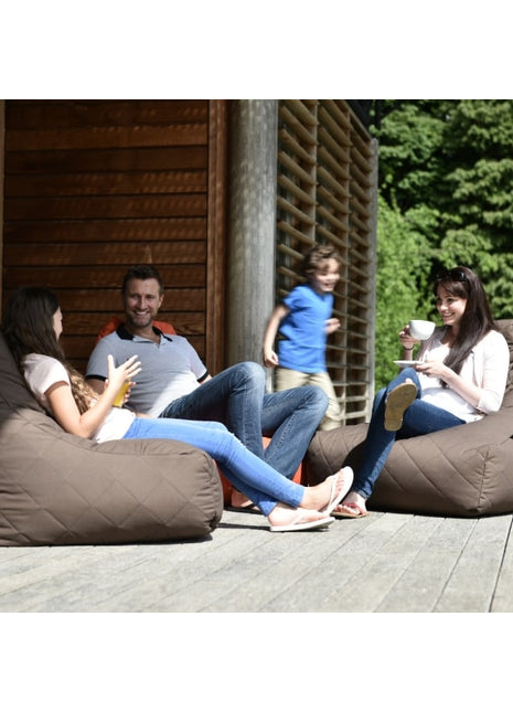 Extreme Lounging B-Bag zitzak quilted outdoor grijs