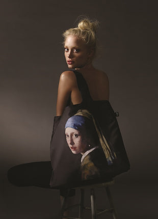 LOQI vouwtas - opvouwbare tas  / shopper Museum -  Meisje met de Parel