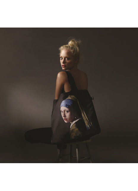 LOQI vouwtas - opvouwbare tas  / shopper Museum -  Meisje met de Parel