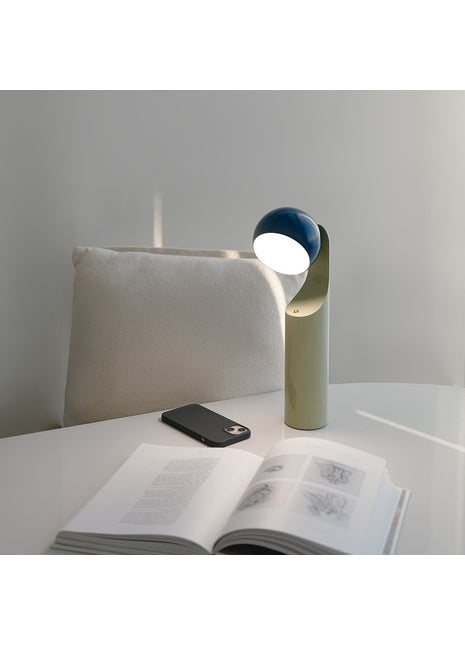 Fine Lumens Mono draadloze tafellamp blauw / mint