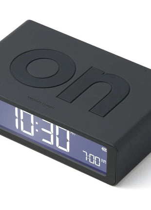 LR157N0 LEXON Flip Classic digitale oplaadbare wekker on/off zwart
