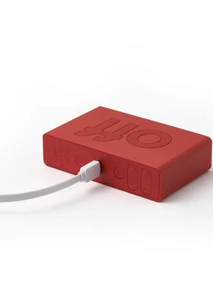 LEXON Flip Classic oplaadbare wekker on/off rood