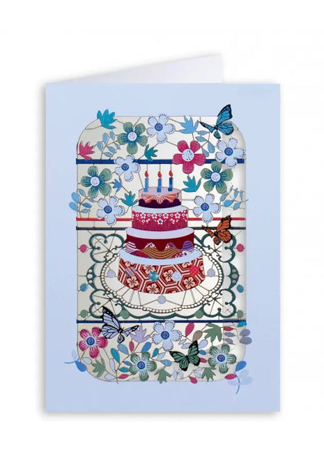 Forever Cards wenskaart laser-cut verjaardag taart