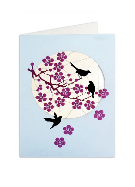 PM683 Forever Cards wenskaart laser-cut vogels