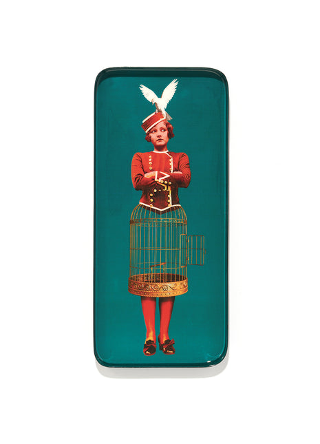 GD679 Gangzaï Design Colombine tray duif 12.5x28 cm