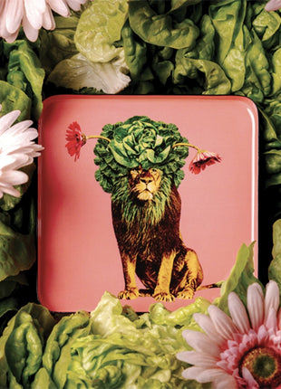 GD641 Gangzaï Design Leo vierkante decoratieve tray 15x15 cm