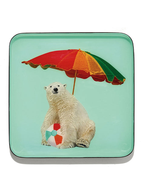 GD723 Gangzaï Design Polo vierkante decoratieve tray 15x15 cm