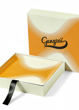 GD665 Gangzaï Design Wave Geometrica vierkante schaal / tray 15x15 cm