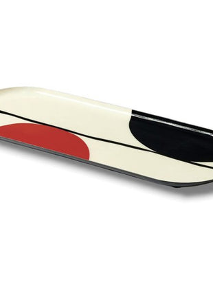 GD672 Gangzaï Design Zen Geometrica afgeronde tray 15x40 cm